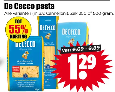Aanbieding: De Cecco pasta