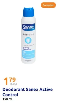 Offre: Déodorant Sanex Active Control