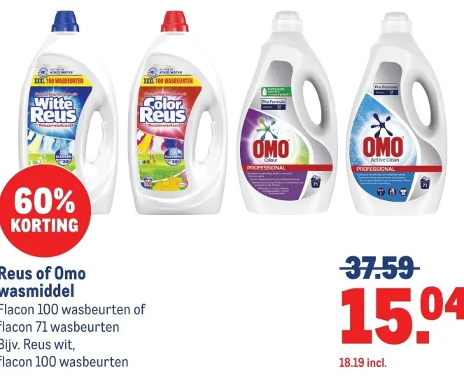 Aanbieding: Reus of Omo wasmiddel