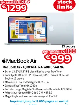 Offre: MacBook Air