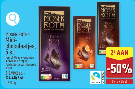 Promotie: Mini-chocolaatjes