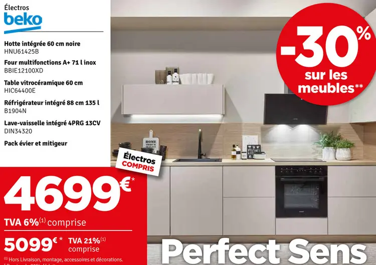Aanbieding: Hotte intégrée 60 cm noire