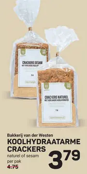 Aanbieding: Koolhydraatarme crackers