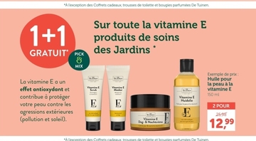 Offre: Huile pour la peau à la vitamine E