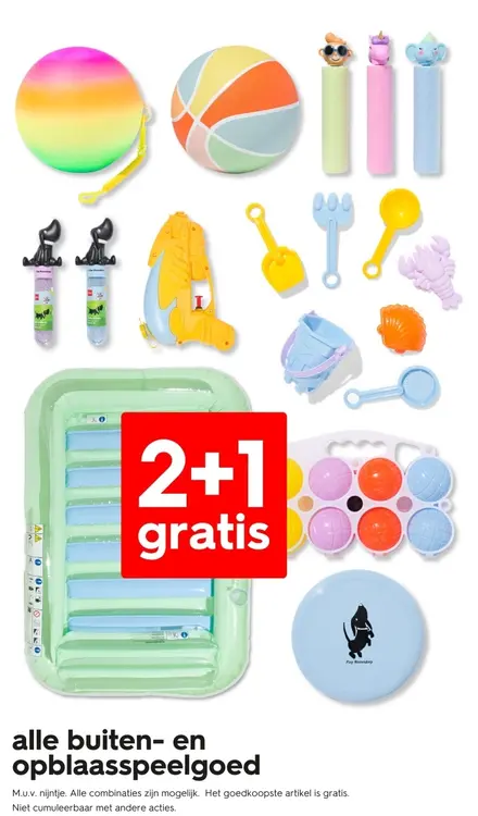 Promotie: Alle buiten- en opblaasspeelgoed