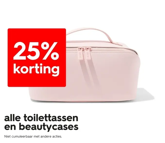 Promotie: Alle toiletassen en beautycases