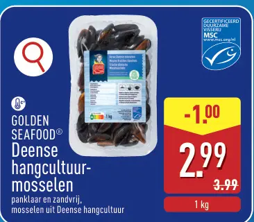 Promotie: Deense hangcultuur-mosselen