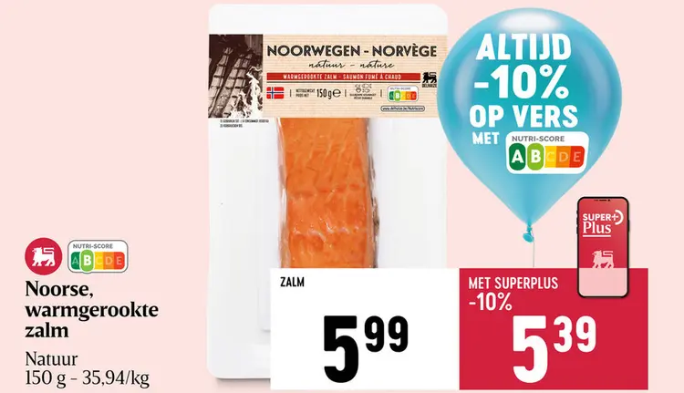 Promotie: Noorse, warmgerookte zalm