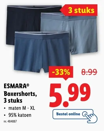 Aanbieding: Boxershorts