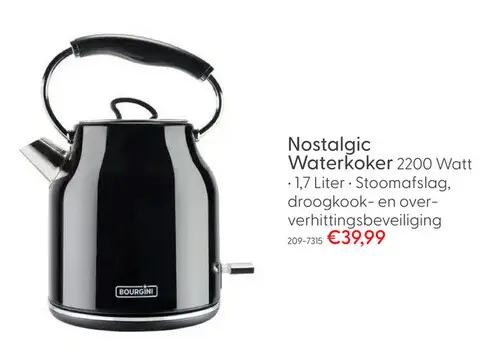 Aanbieding: Nostalgic Waterkoker