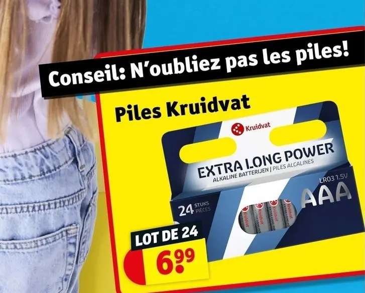 Offre: Piles Kruidvat