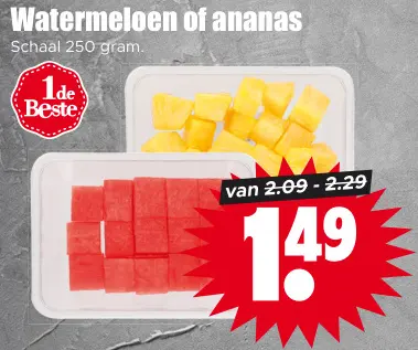 Aanbieding: Watermeloen of ananas