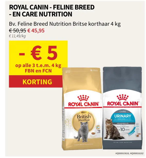 Promotie: Feline Breed en Care Nutrition kattenvoer