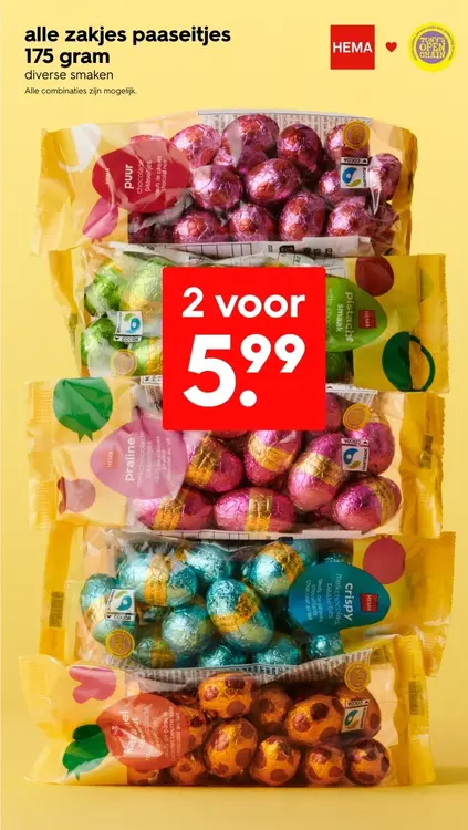 Aanbieding: paaseitjes