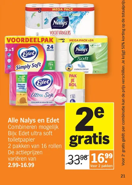 Promotie: Nalys en Edet toiletpapier