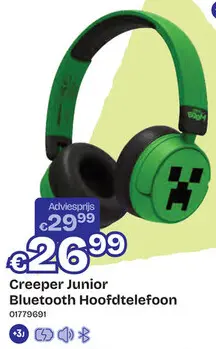 Aanbieding: Creeper Junior Bluetooth Hoofdtelefoon