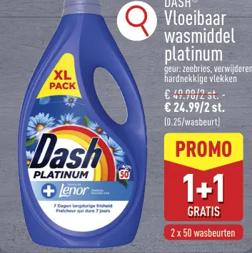 Promotie: Vloeibaar wasmiddel platinum