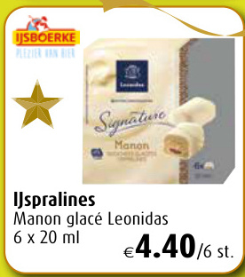 Aanbieding: IJspralines Manon glacé Leonidas