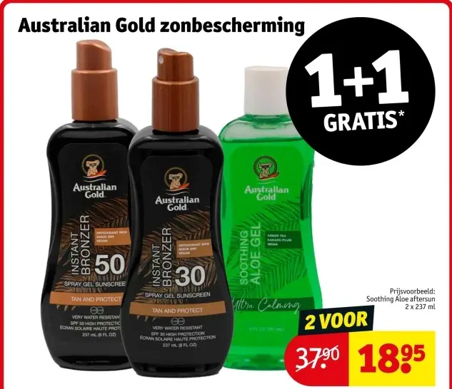 Aanbieding: Australian Gold zonbescherming