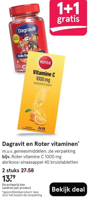 Aanbieding: Dagravit en Roter vitaminen