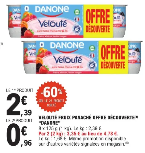Offre: Velouté fruix panaché offre découverte