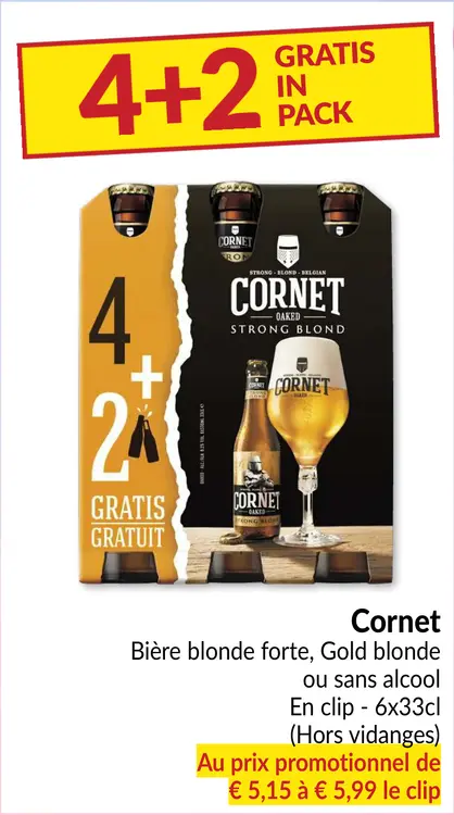 Offre: Bière blonde forte, Gold blonde ou sans alcool