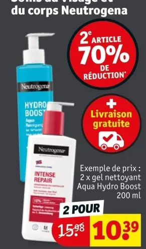 Offre: Gel nettoyant Aqua Hydro Boost