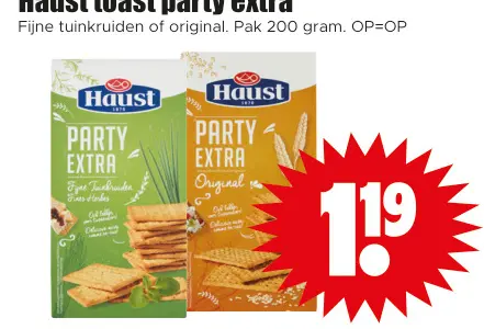 Aanbieding: Haust toast party extra
