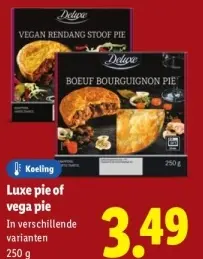 Aanbieding: Luxe pie of vega pie