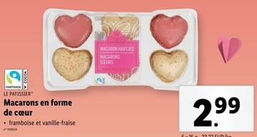 Offre: Macarons en forme de cœur