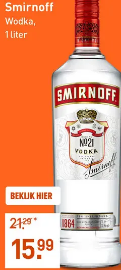 Aanbieding: Smirnoff 100CL