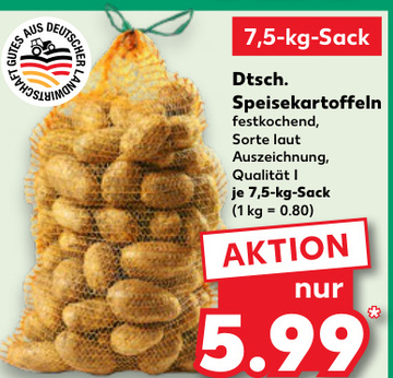 Aanbieding: Dtsch. Speisekartoffeln