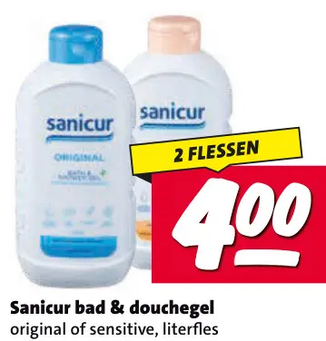 Aanbieding: Sanicur bad & douchegel