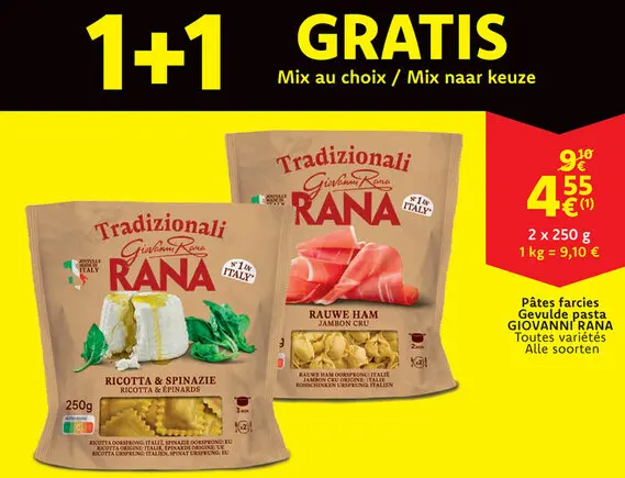 Offre: Pâtes farcies / Gevulde pasta