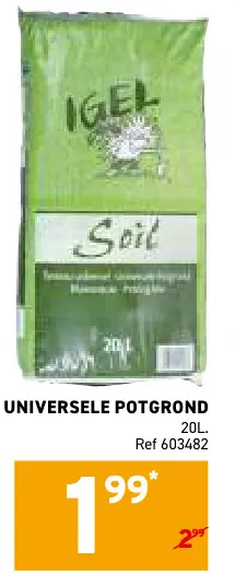 Promotie: Universele potgrond
