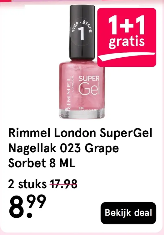 Aanbieding: SuperGel Nagellak 023 Grape Sorbet