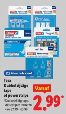 Aanbieding: Dubbelzijdige tape of powerstrips