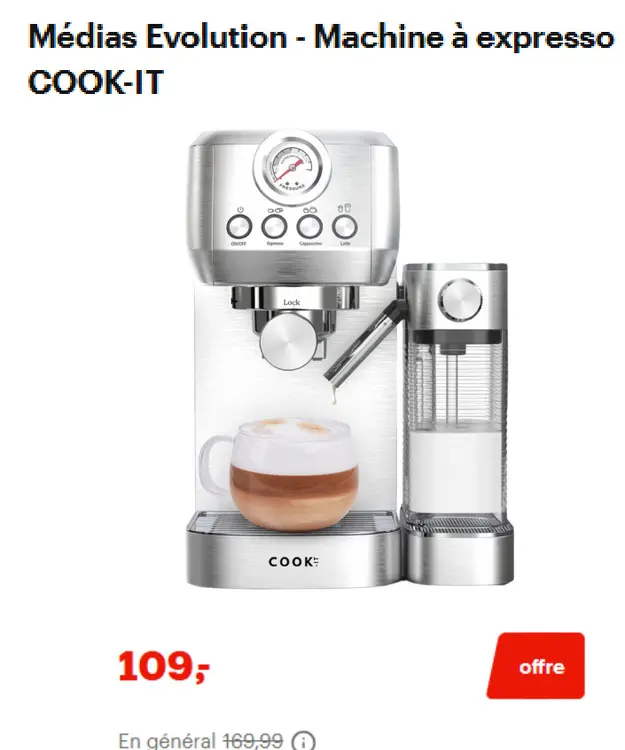 Offre: Machine à expresso