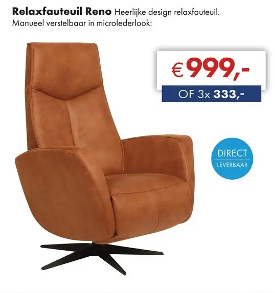 Aanbieding: Reno relaxfauteuil
