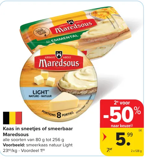 Promotie: Kaas in sneetjes of smeerbaar