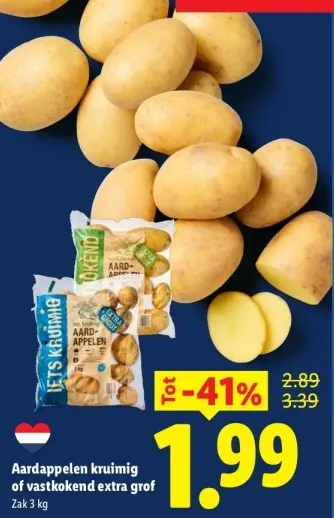 Aanbieding: Aardappelen kruimig of vastkokend extra grof