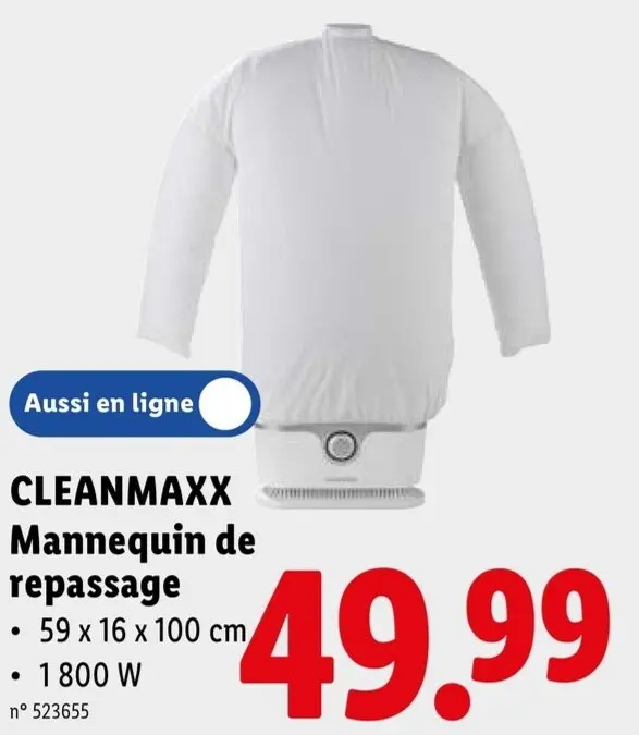 Offre: CLEANMAXX Mannequin de repassage