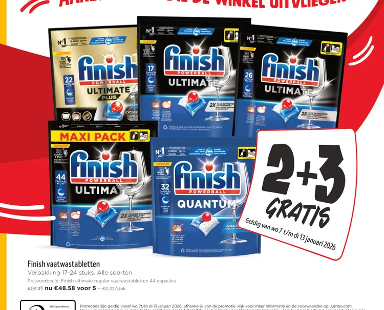 Promotie: Finish vaatwastabletten