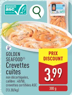 Offre: Crevettes cuites