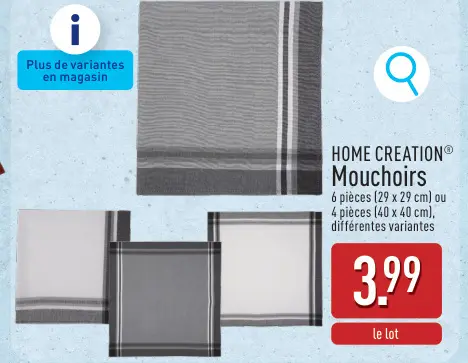 Offre: Mouchoirs
