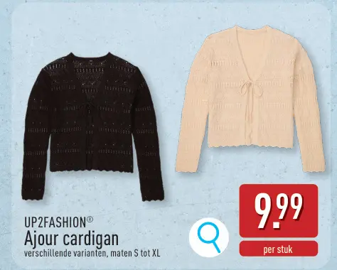 Promotie: Ajour cardigan