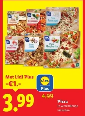 Aanbieding: Pizza