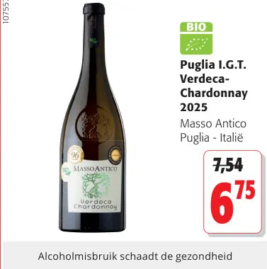 Promotie: Puglia I.G.T. Verdeca-Chardonnay 2025