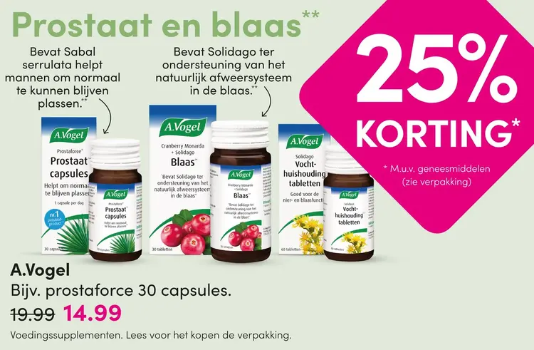 Aanbieding: A.Vogel Prostaat en blaas