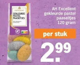 Aanbieding: gekleurde pastel paaseitjes